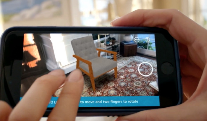 亚马逊 iOS 应用新增 AR 支持，让你在买东西前先看看效果 - 动点科技