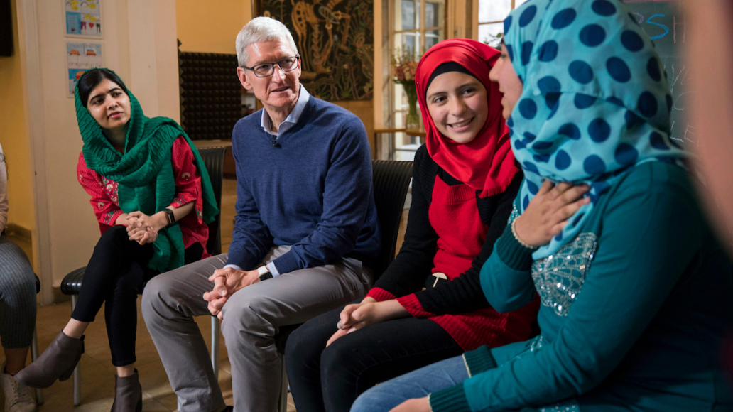 Tim Cook Malala Yousafzai