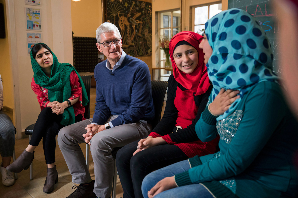 Tim Cook Malala Yousafzai