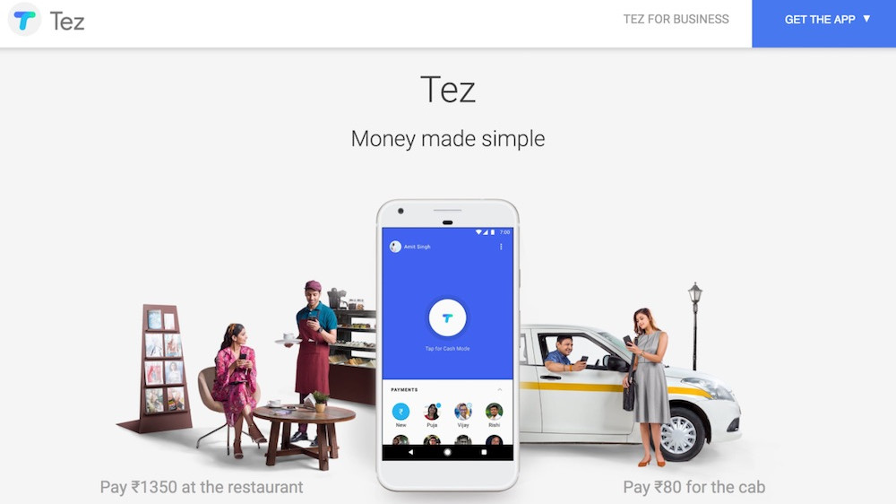 Google Tez 移动支付 印度