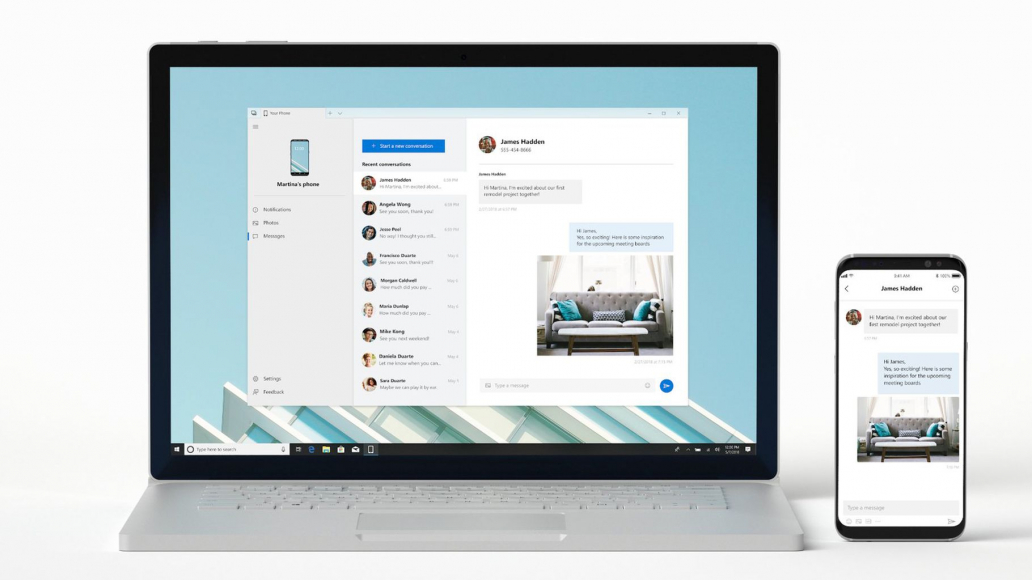 微软的新应用让 Windows 10 PC 直接访问手机里的信息、照片和通知