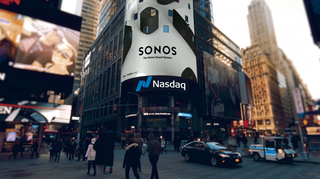 Sonos 今晚上市，并重新设计了纳斯达克的钟声