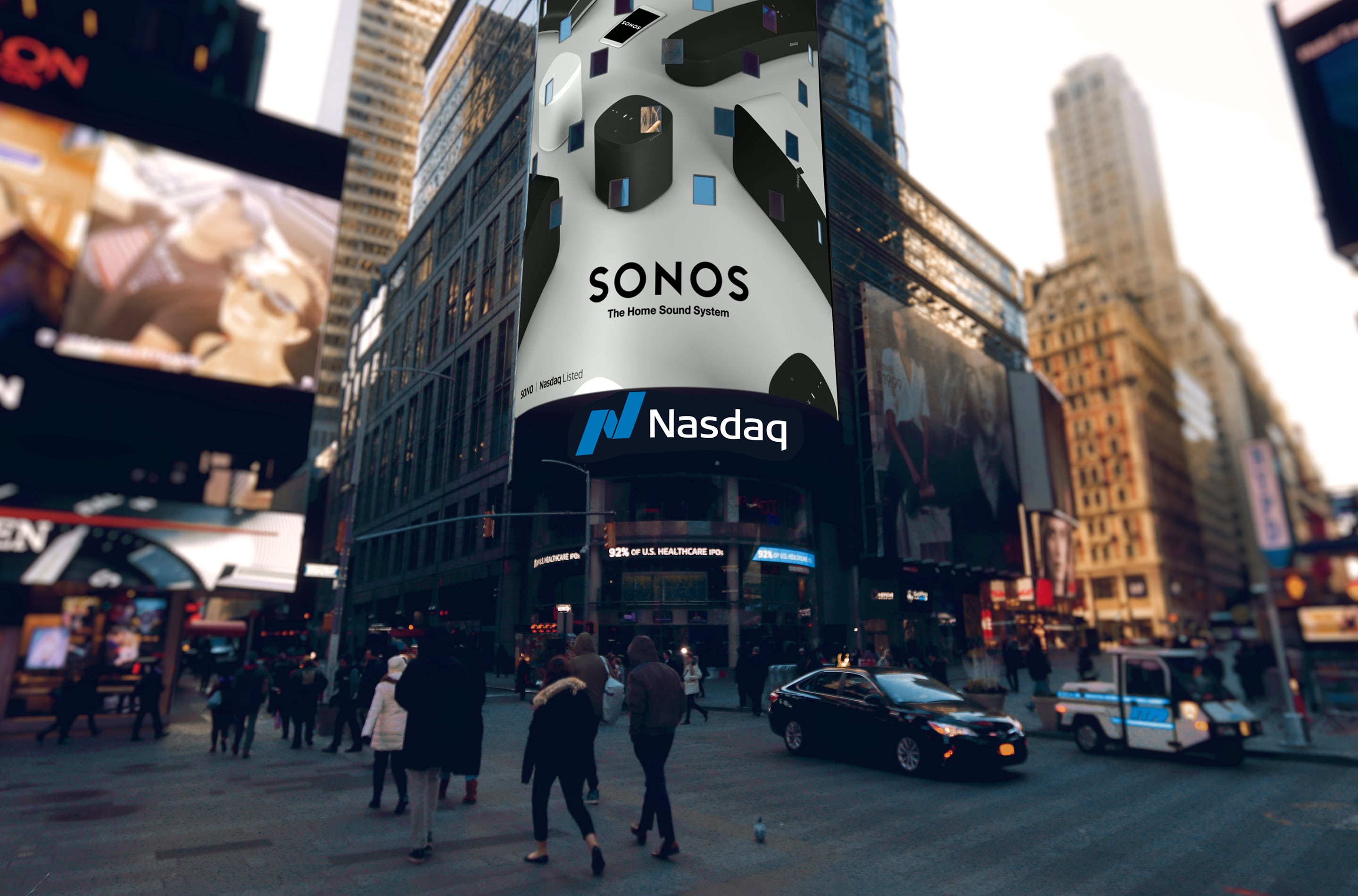 Sonos 今晚上市，并重新设计了纳斯达克的钟声