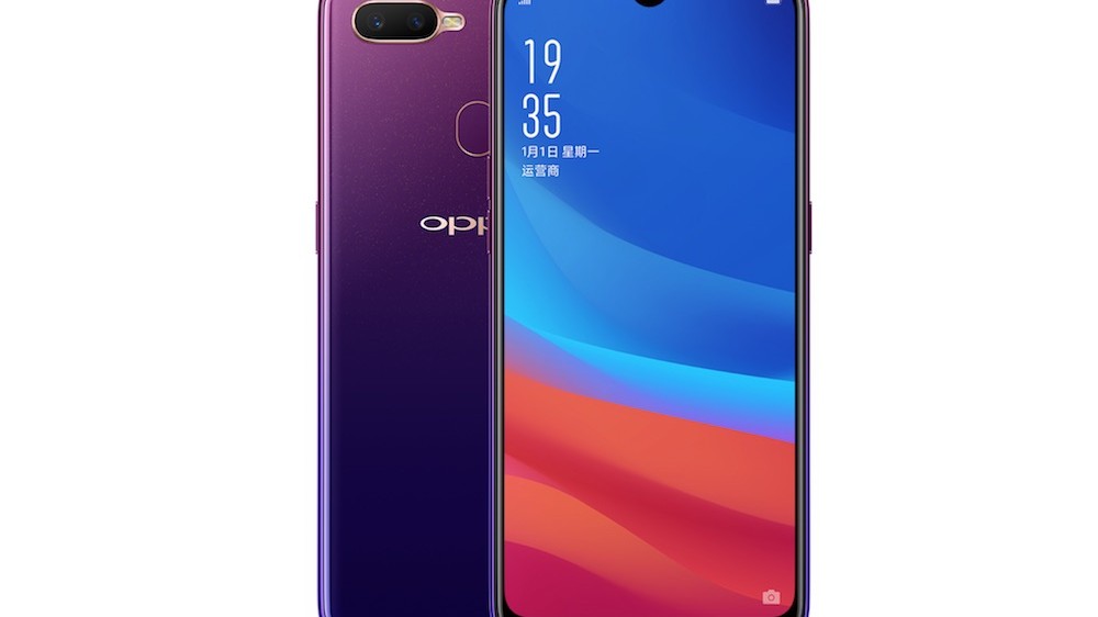 OPPO 的新款中端手机 A7x 也采用了水滴屏